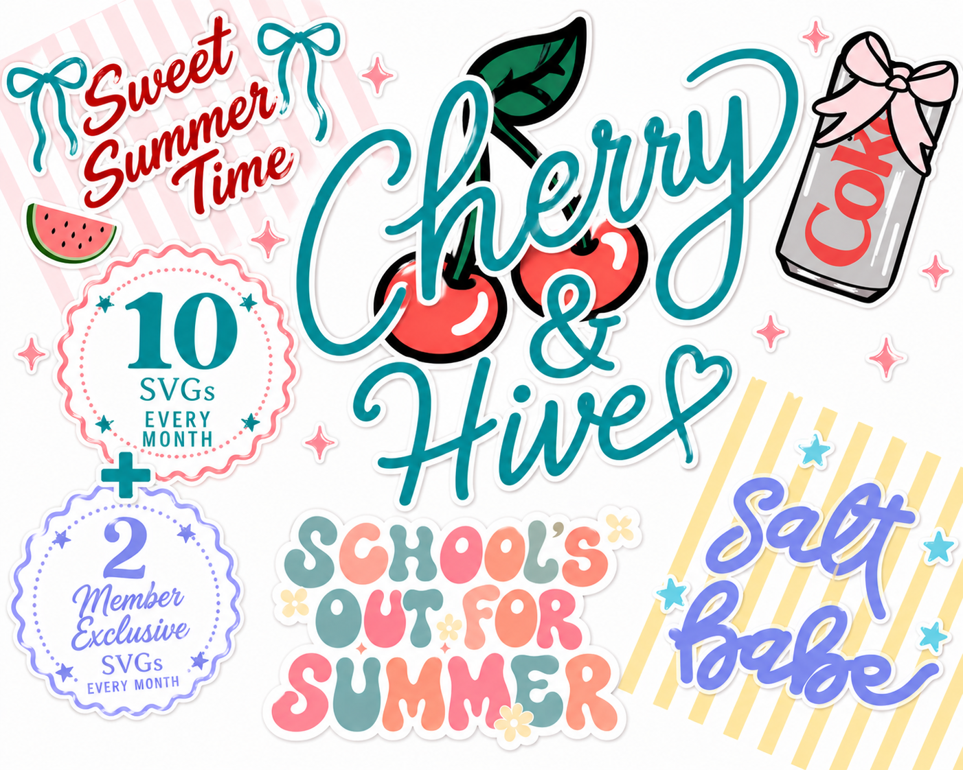 ✂️ Cherry & Hive Monthly SVG Club